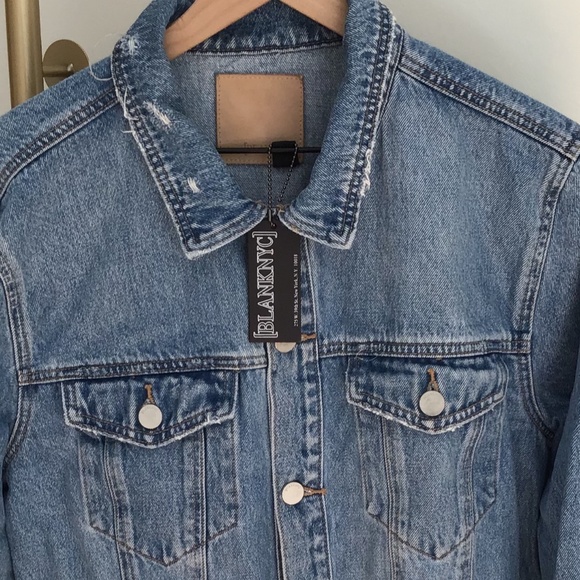 Blank NYC Oversized Denim Jacket Size Large NWT - Picture 6 of 6